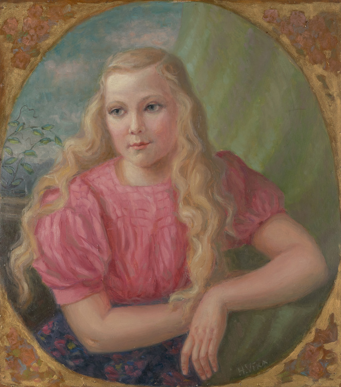 Портрет девушки (блондинки)