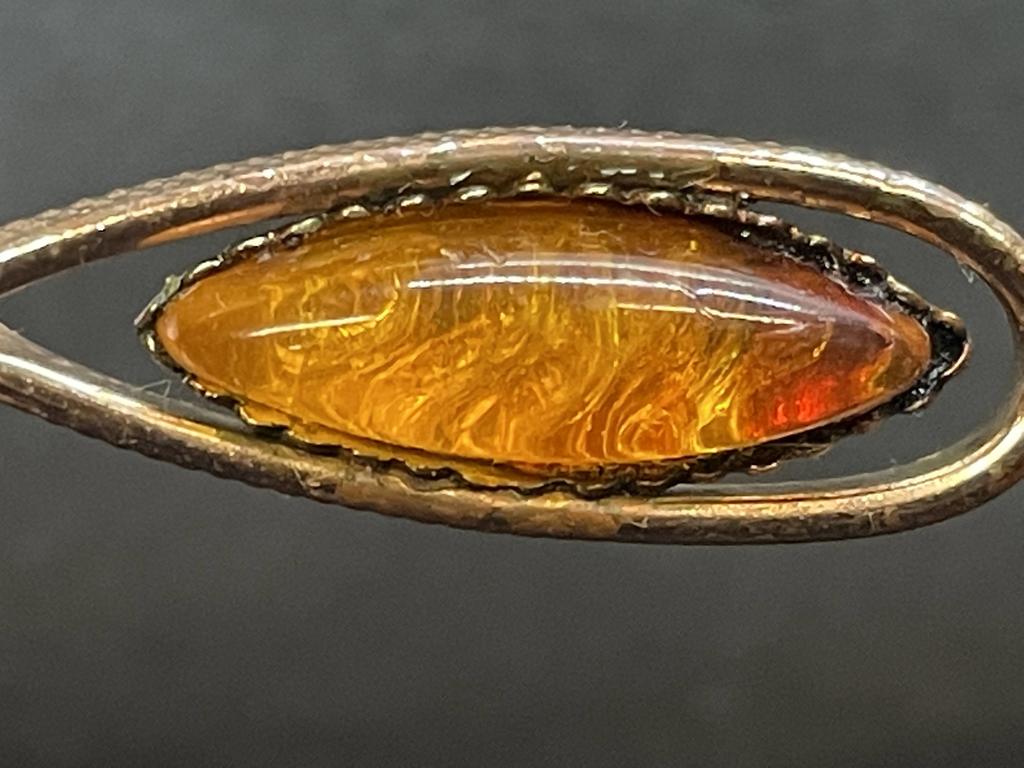 Teaspoon (set of 6) with amber