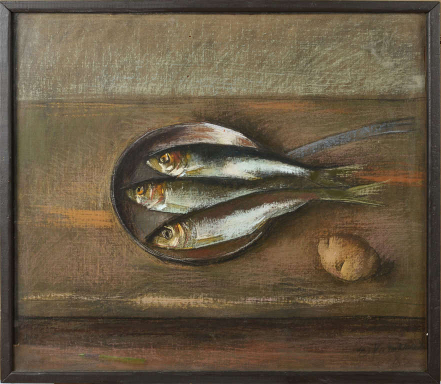 Still life with herring by Edvins Kanenieks