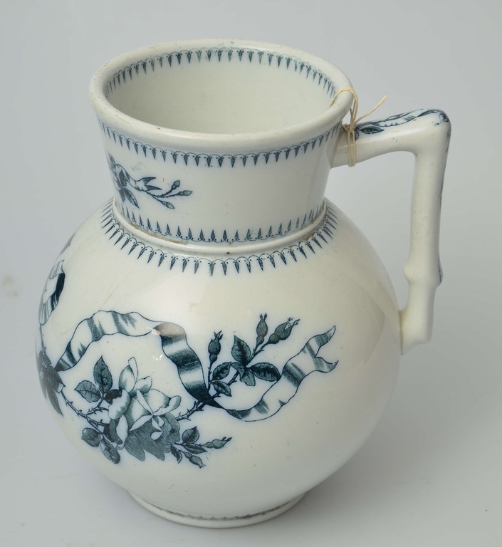 Faience water pitcher