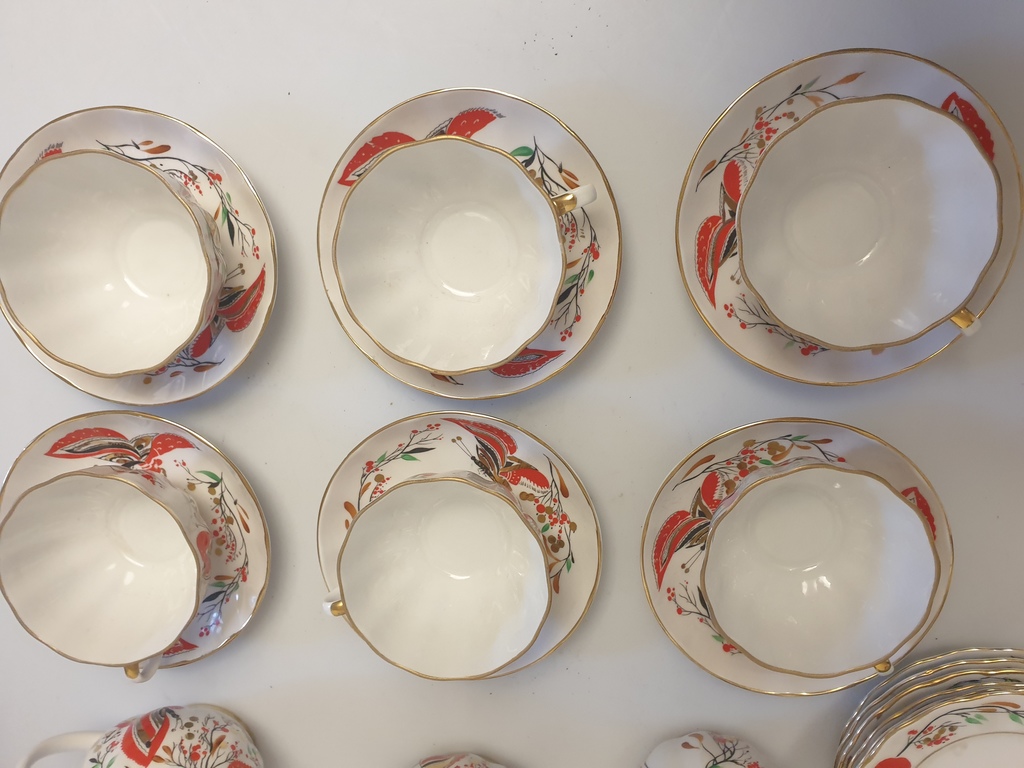 LFZ porcelain tea set for 6 people