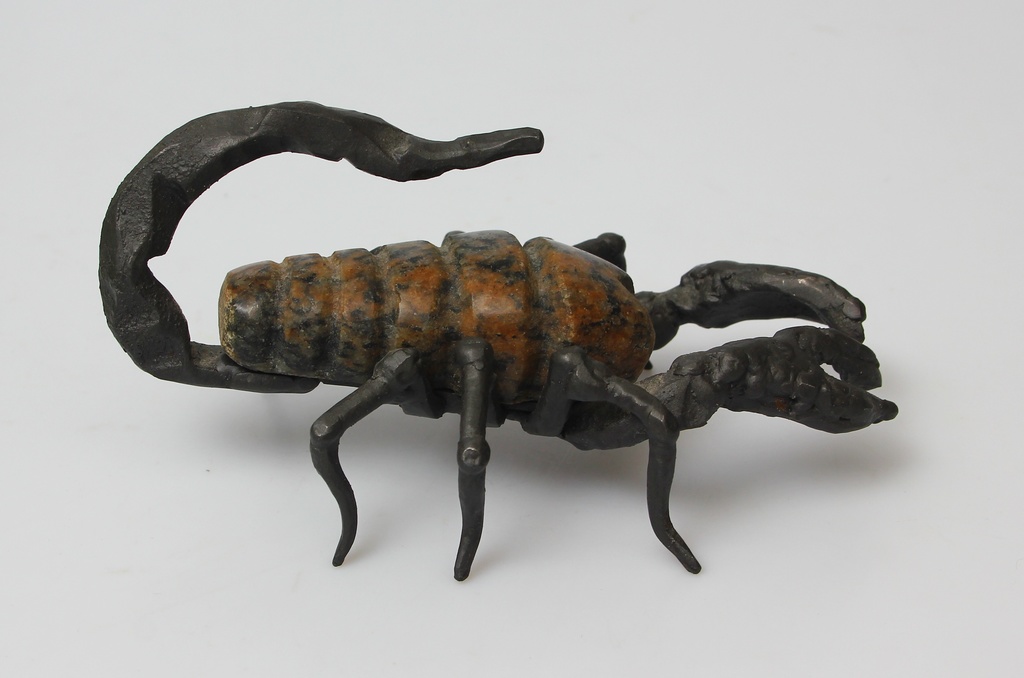 Metal / stone scorpion figure