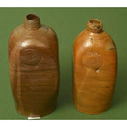 Clay German mineral water bottles 2 pcs.