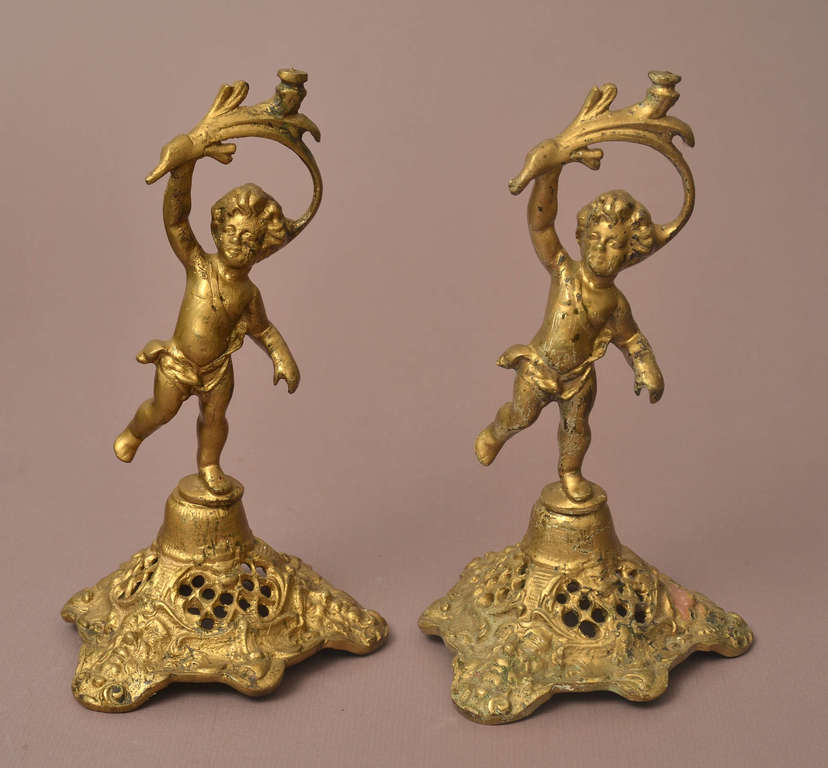 Bronze candlesticks (2 pcs.)