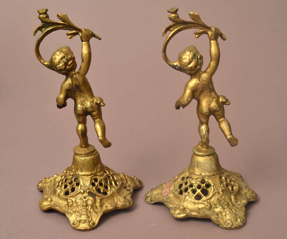 Bronze candlesticks (2 pcs.)