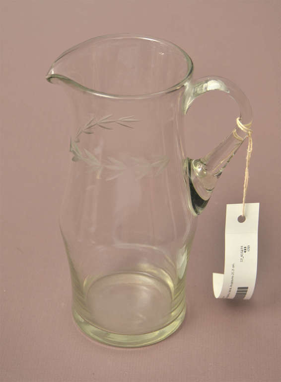 Glass juice jug