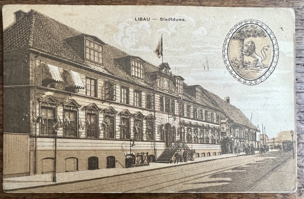 Trīs pastkartes Liepāja 1910