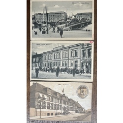 Trīs pastkartes Liepāja 1910