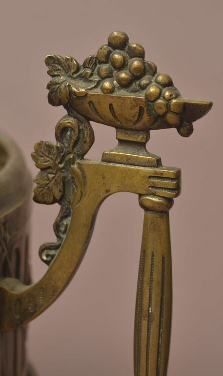 Brass Art Nouveau flowerpot