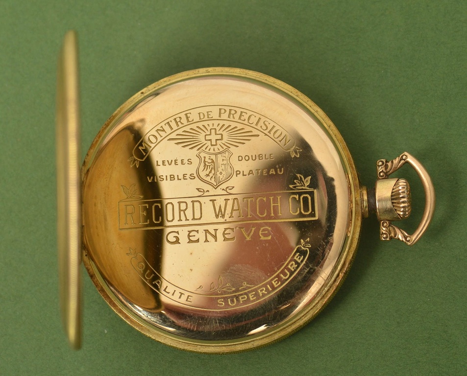 Mehāniskais zelta kabatas pulkstenis 