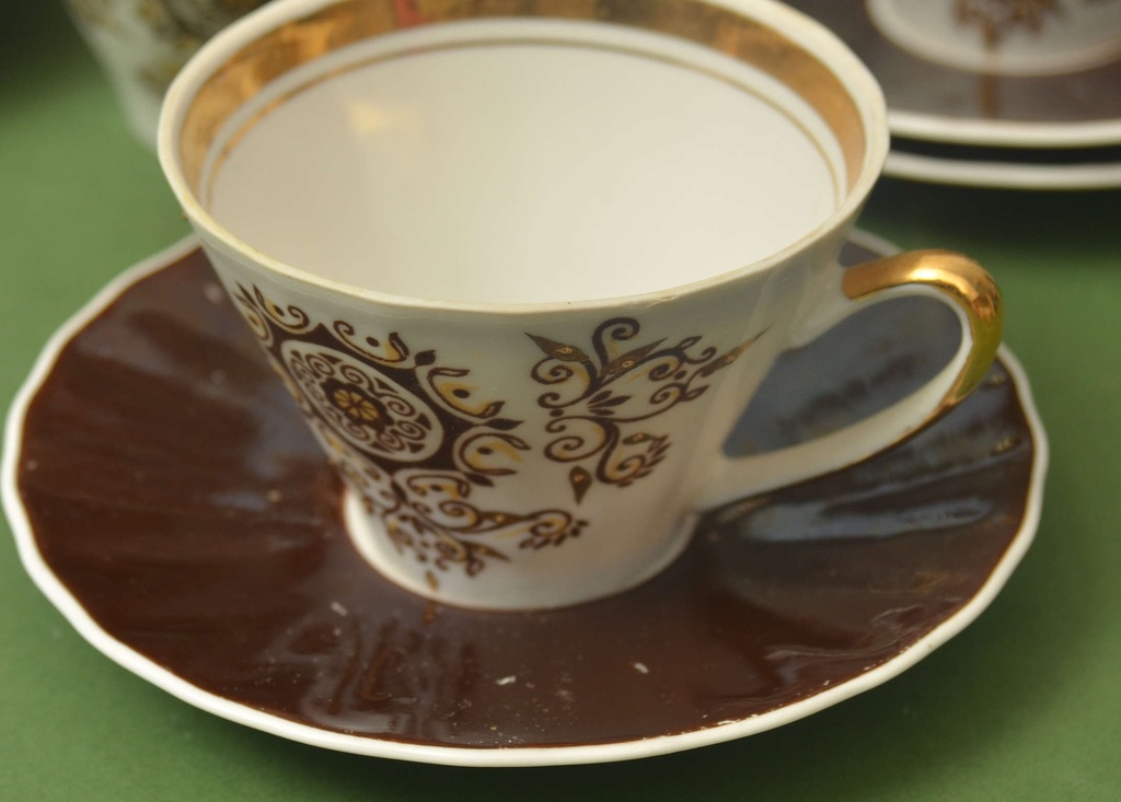 Incomplete Riga porcelain coffee set 
