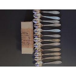 Silver- plated coffee spoons 10 pcs.