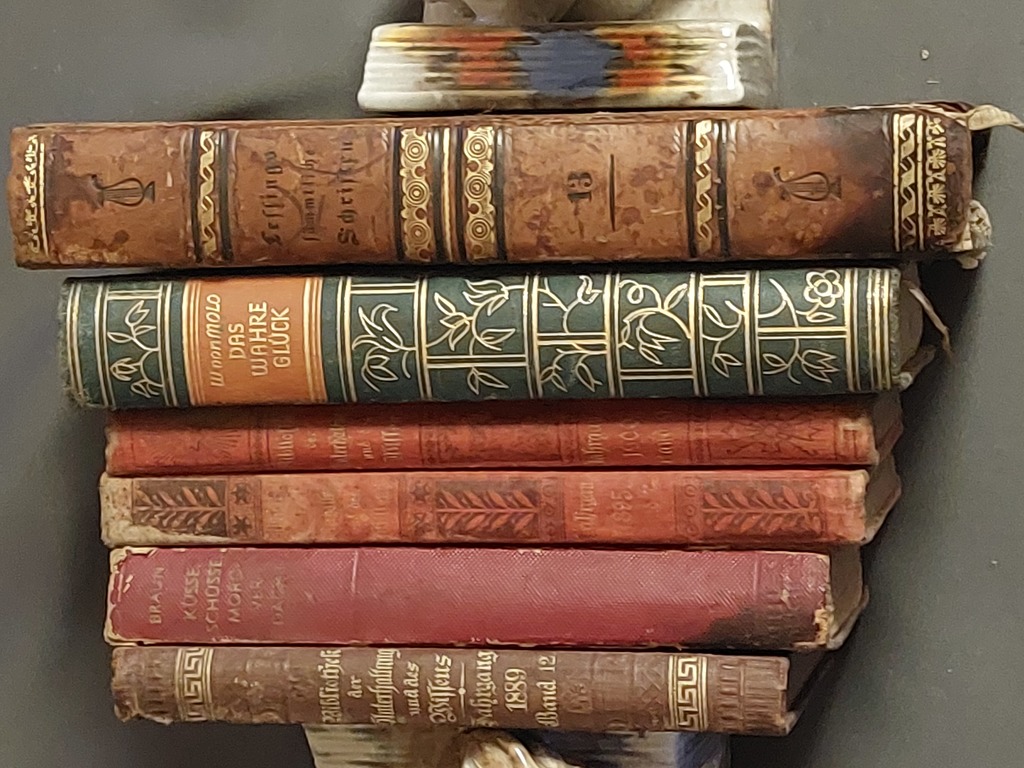 6 книг на немецком языке 1840 г.1889 г.1895 г.1900 г.1928 г.1938 г.