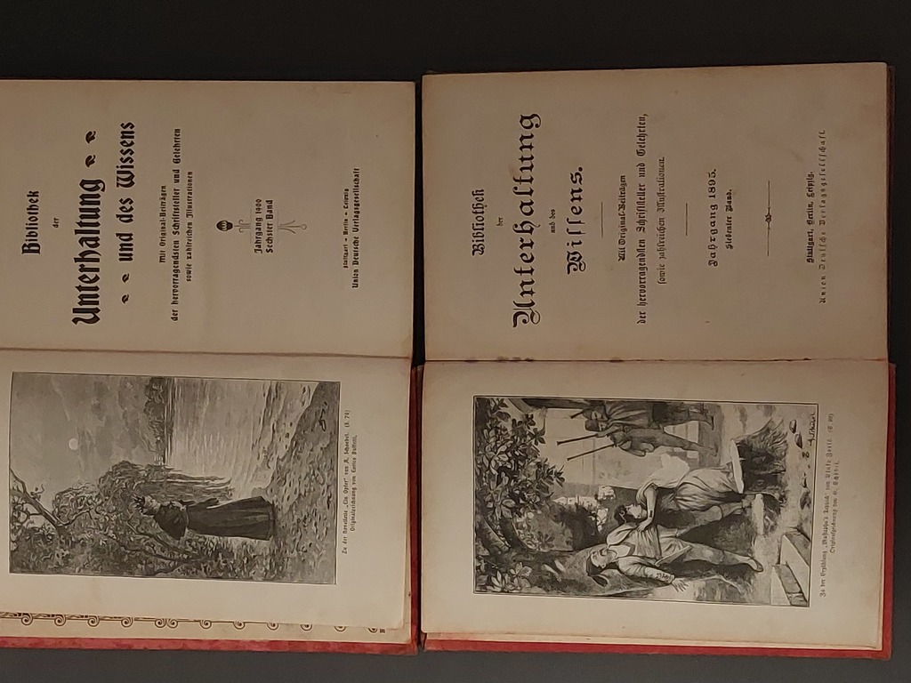 6 books in German 1840 g.1889 g.1895 g.1900 g.1928 g.1938
