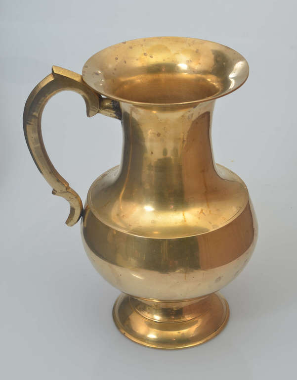 Silver-plated brass jug
