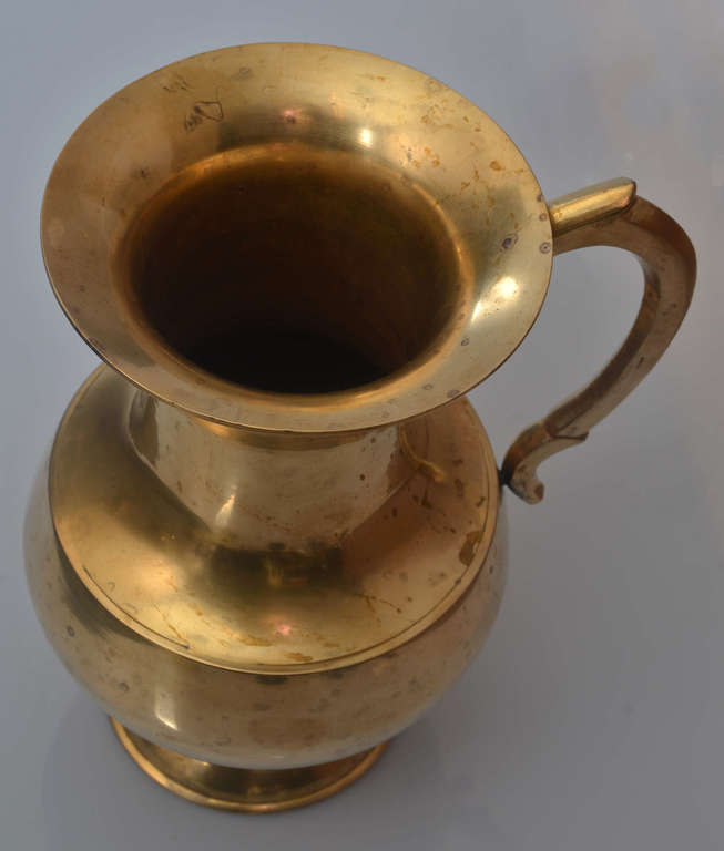 Silver-plated brass jug