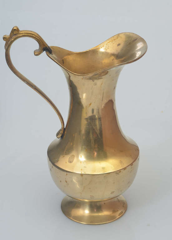 Silver-plated brass pitcher
