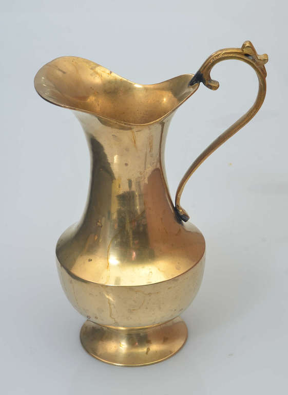 Silver-plated brass pitcher