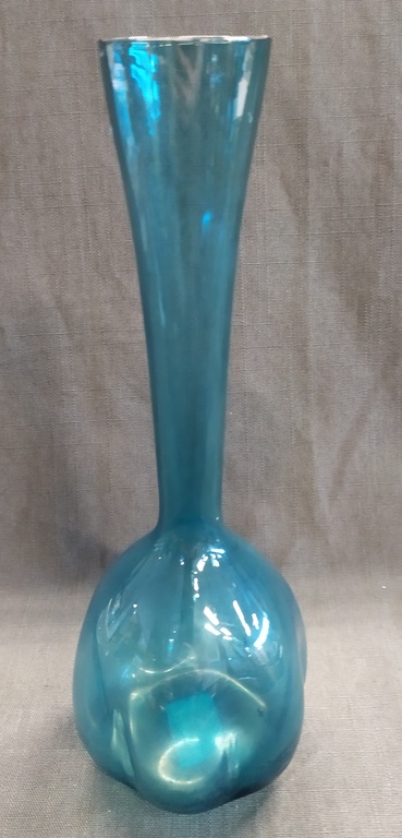 Colored glass vase in Art Nouveau style