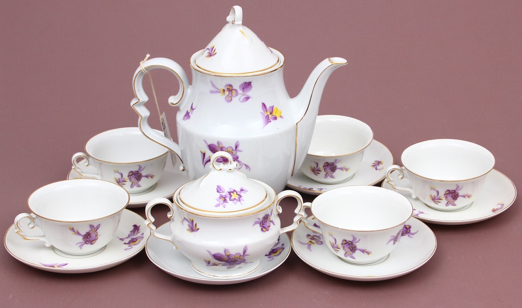 Porcelāna tējas servīze 6 personām 