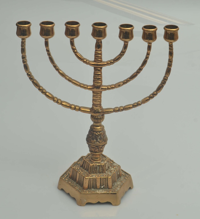 Bronze menorah