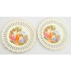 Porcelain plates Girls - paris