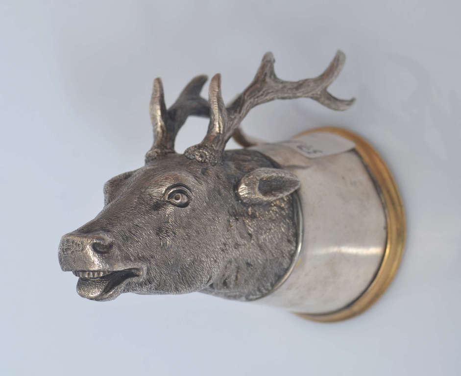Silver-plated, gilded metal Deer