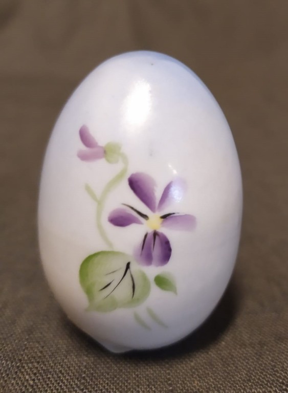 Painted porcelain egg 