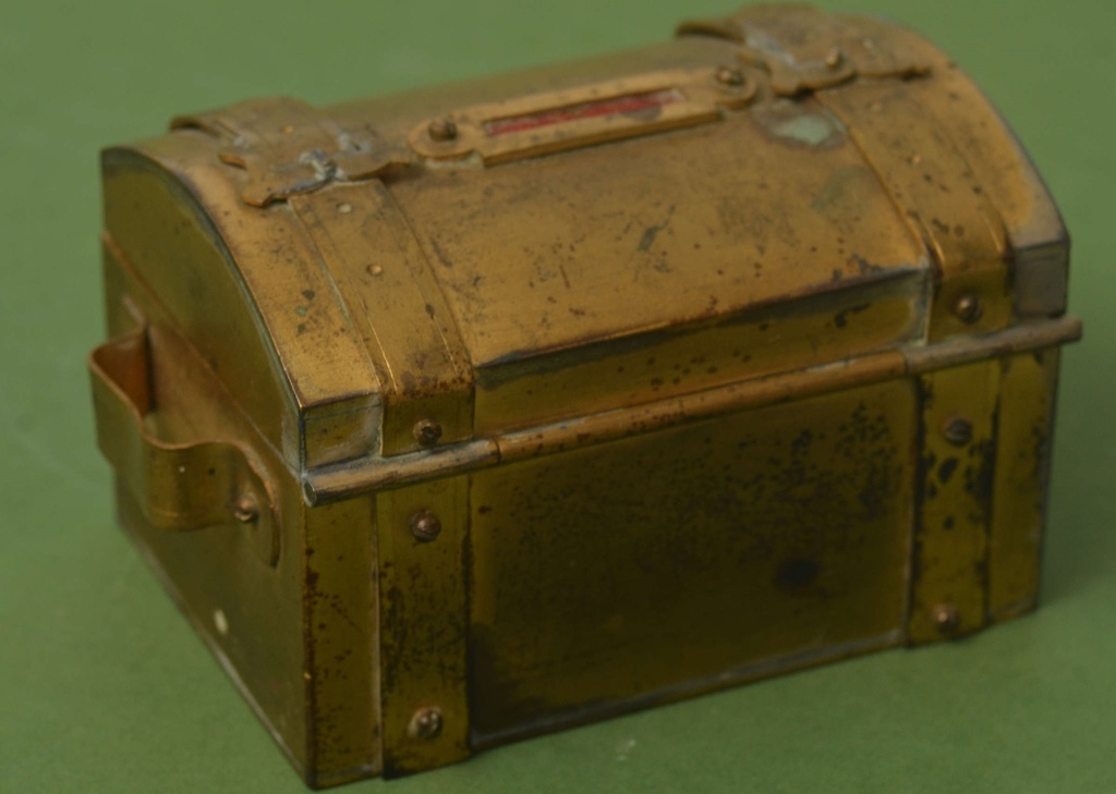 Brass savings box