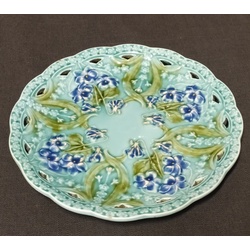 Decorative porcelain plate Violets