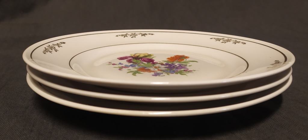 Porcelain plate set 3 pcs