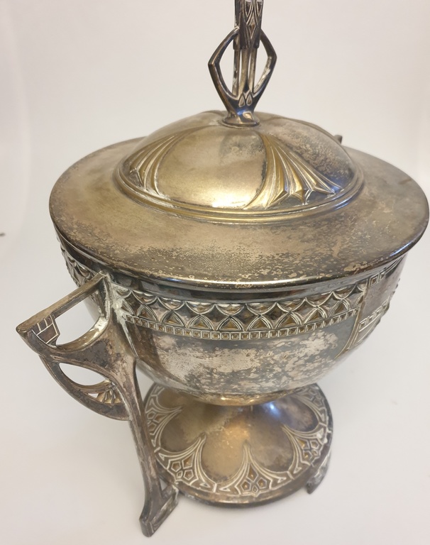 Art Nouveau metal bowl