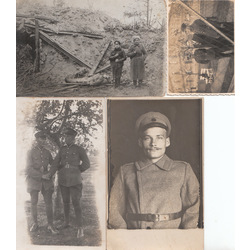 Postcards / photos (4 pcs) '' War theme ''