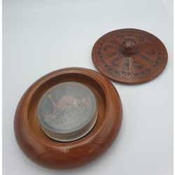 Estonian medal in a decorative wooden chest