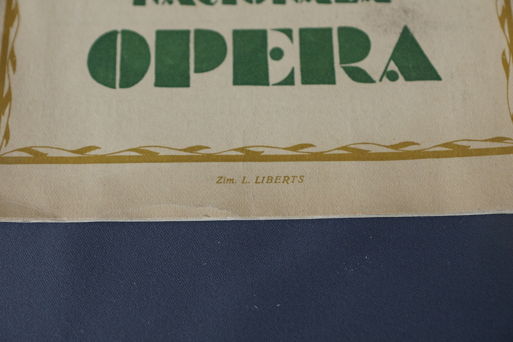 Latvijas nacionālās operas programma, 1924 gads.