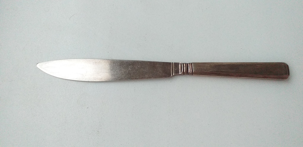 Silver knife for fruits. Tsarist Russia. Master A. Bragin.