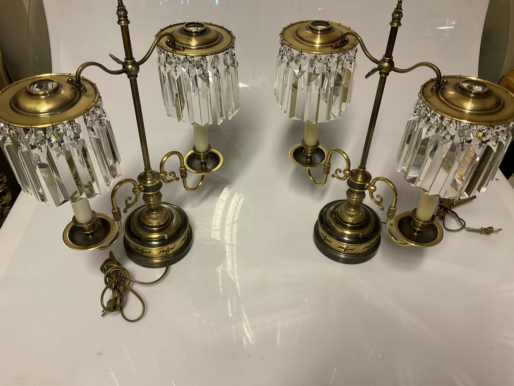 Bronze table lamps - a couple