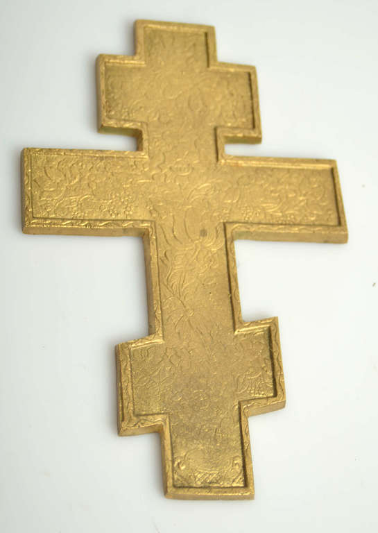 Orthodox bronze cross