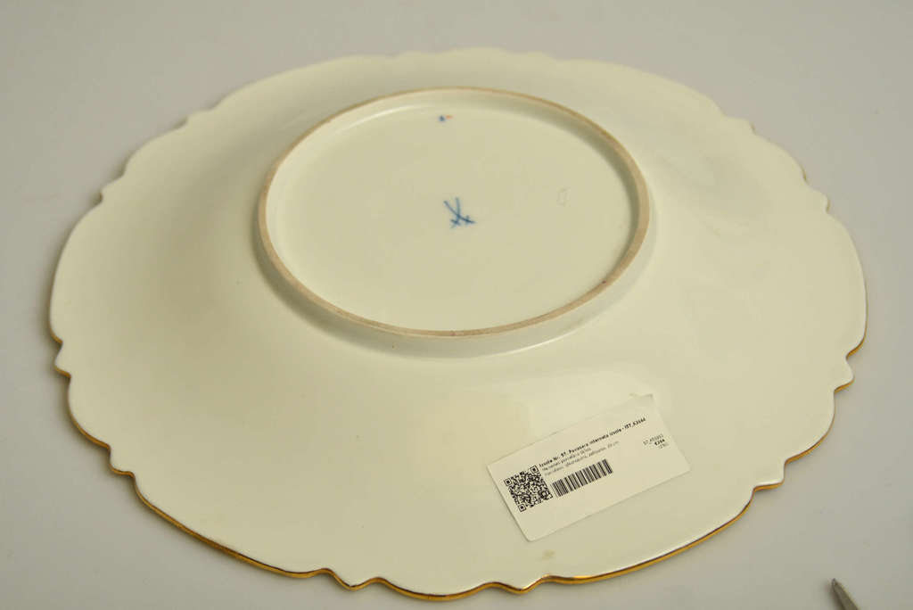 Meisenes porcelāna šķīvis