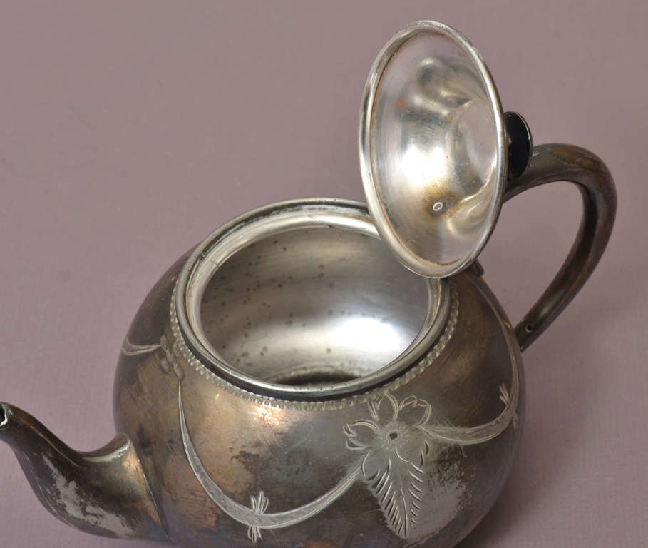 Silver plated metal jug