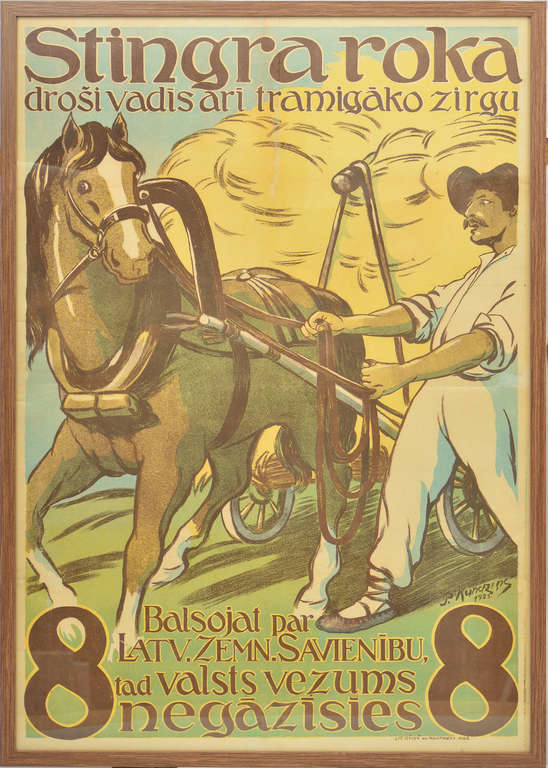 Poster for advertising of the political party  