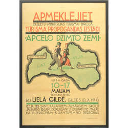 Плакат ''Tūrisma propagandas izstādei 