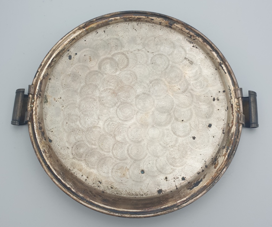 Sudraba garšvielu trauku komplekts ar divu krāsu emalju