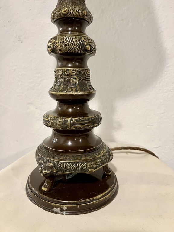 Desk lamp. 19th century. Bronze. Japan