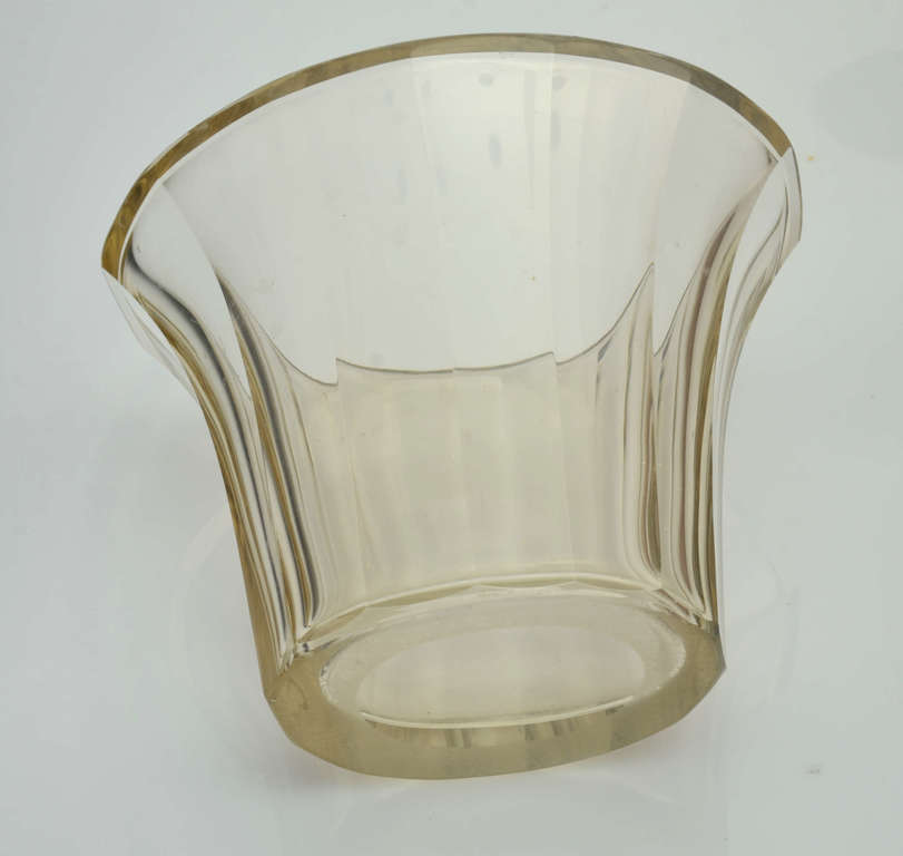 Art Nouveau crystal glass vase 