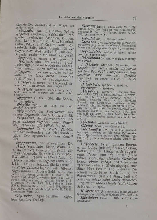 K. Milenbach Latvian language dictionary