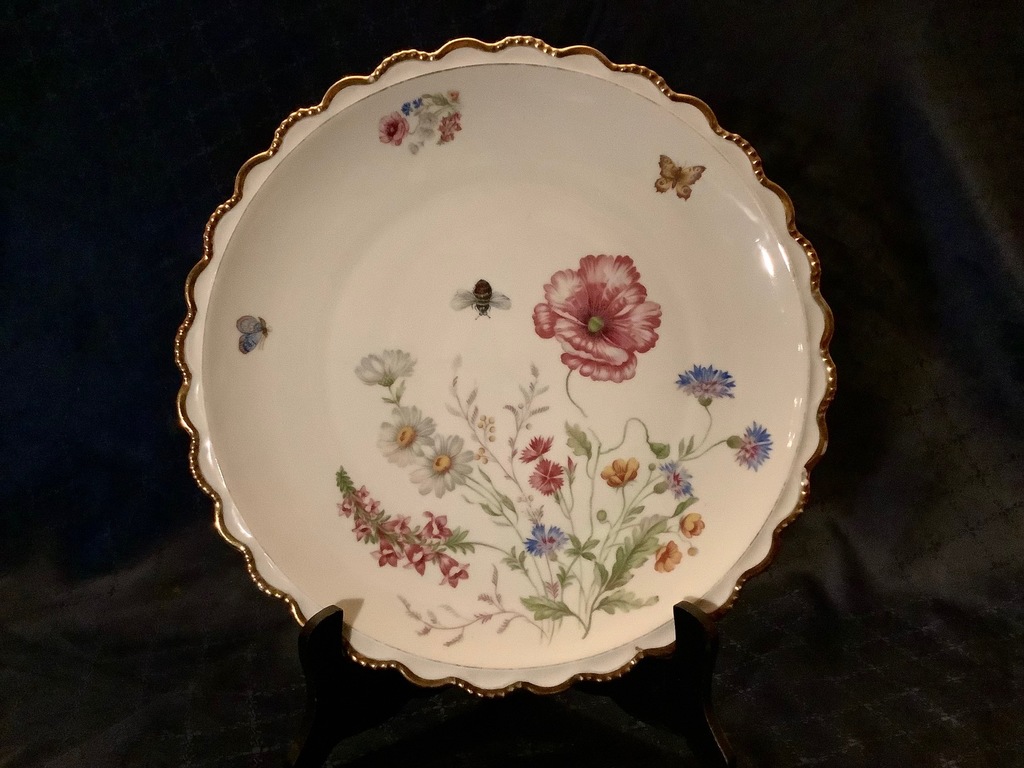 Large porcelain dish.Winterling.Hand-painted.Buffet storage.31 cm