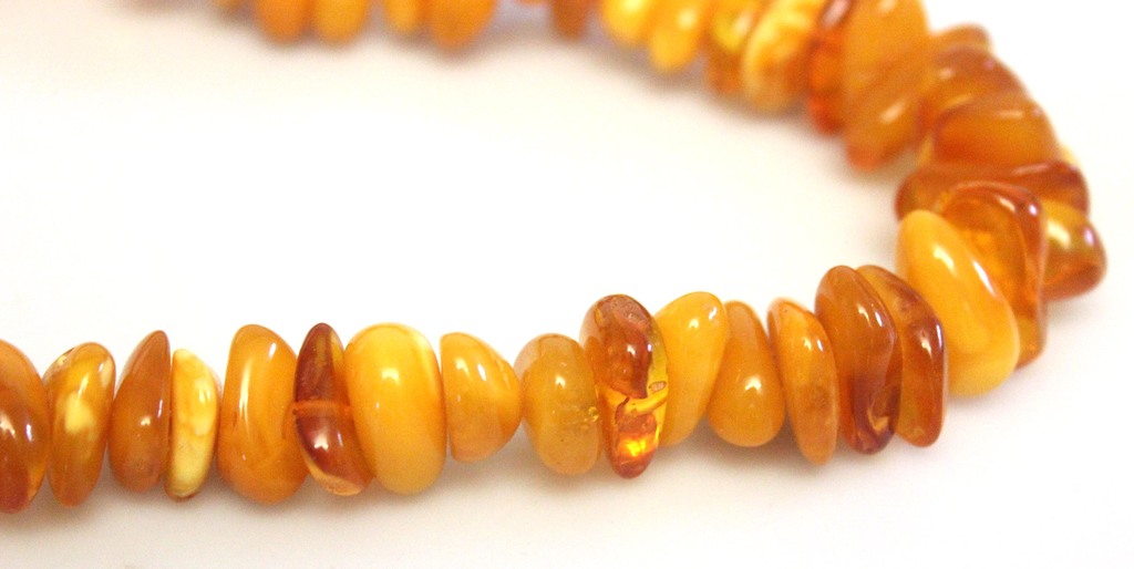 Amber beads with earrings
