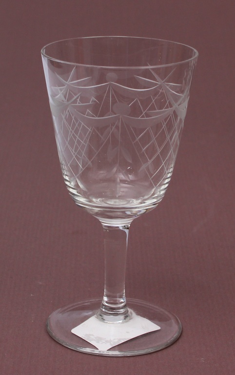 Stikla glāzītes uz kājiņas (10 gab)