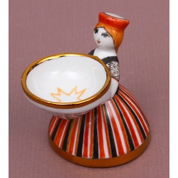 Porcelain figurine salt shaker